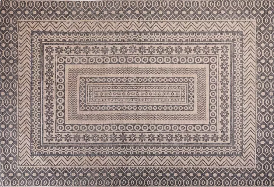 Beliani BAGLAR Jute vloerkleed Beige Wit 160 x 230 cm Jute