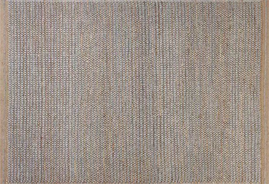 Beliani BANOO Vloerkleed Grijs 140 x 200 cm Wol - Foto 2
