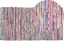 Beliani BARTIN Laagpolig vloerkleed Kleur Wit 80 x 150 cm Polyester - Thumbnail 1