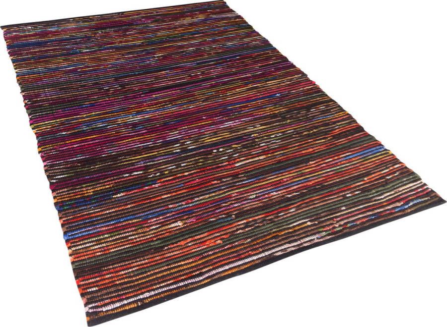 Beliani BARTIN Laagpolig vloerkleed Multicolor 140 x 200 cm Polyester