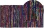 Beliani BARTIN Laagpolig vloerkleed Multicolor 80 x 150 cm Polyester - Thumbnail 1