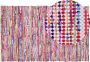 Beliani BELEN Laagpolig vloerkleed Multicolor 140 x 200 cm Polyester - Thumbnail 1