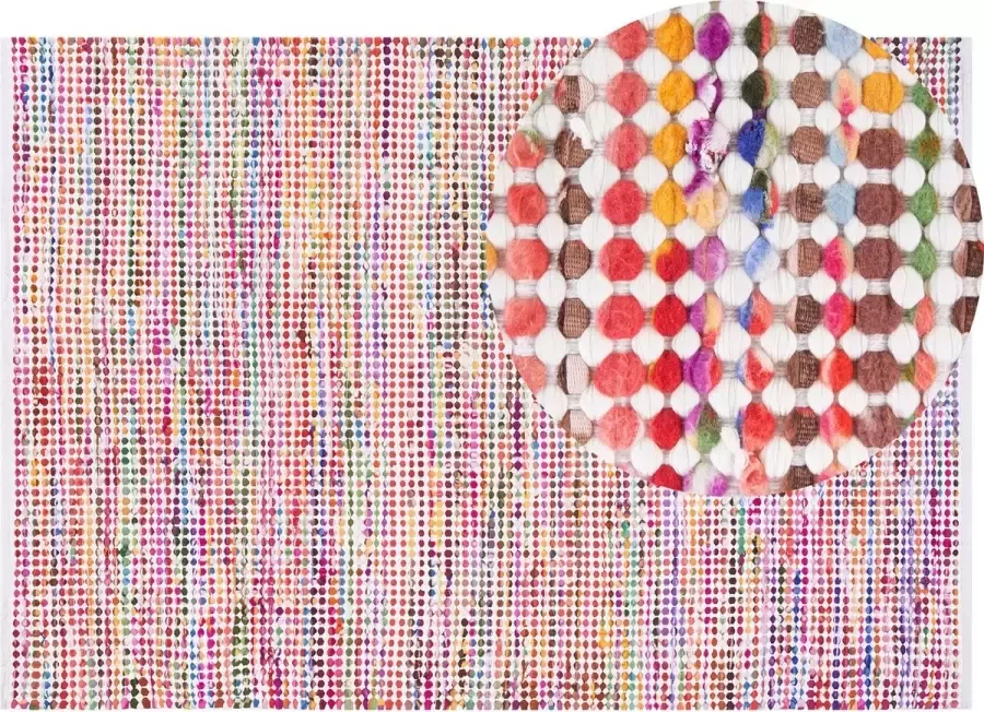 Beliani BELEN Laagpolig vloerkleed Multicolor Kunststof