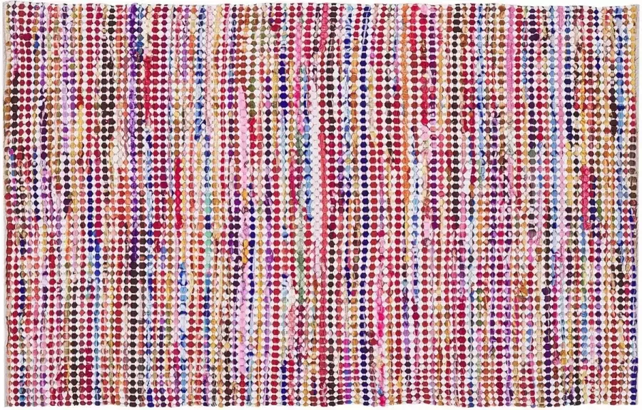 Beliani BELEN Laagpolig vloerkleed Multicolor 140 x 200 cm Polyester - Foto 2