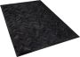 Beliani BELEVI Laagpolig vloerkleed Zwart 160 x 230 cm Koeienhuid leer - Thumbnail 2