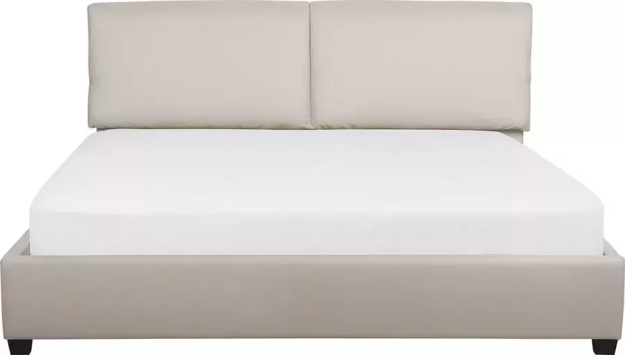 Beliani BELFORT Tweepersoonsbed Lichtbeige 180 x 200 cm Polyester