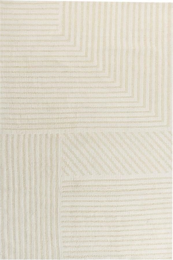 Beliani ABEGUM Vloerkleed Lichtbeige 200 x 300 cm Wol - Foto 2