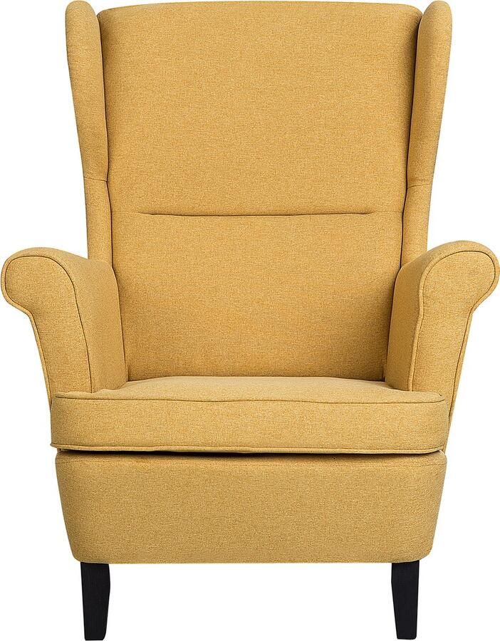 Beliani ABSON Oorfauteuil-Geel-Polyester - Foto 2