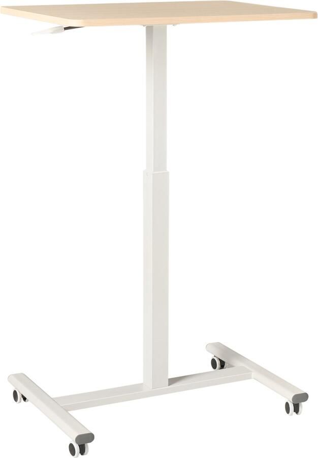 Beliani ACADEMIA Laptoptafel Lichtbruin Wit 65 x 48 cm Vezelplaat