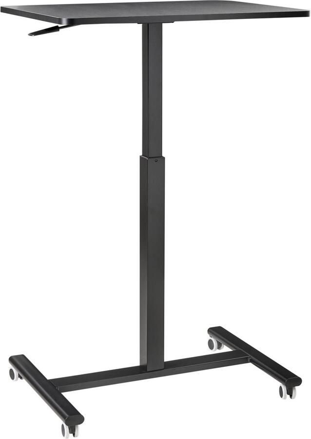 Beliani ACADEMIA Verstelbare laptoptafel Zwart 65 x 48 cm Vezelplaat