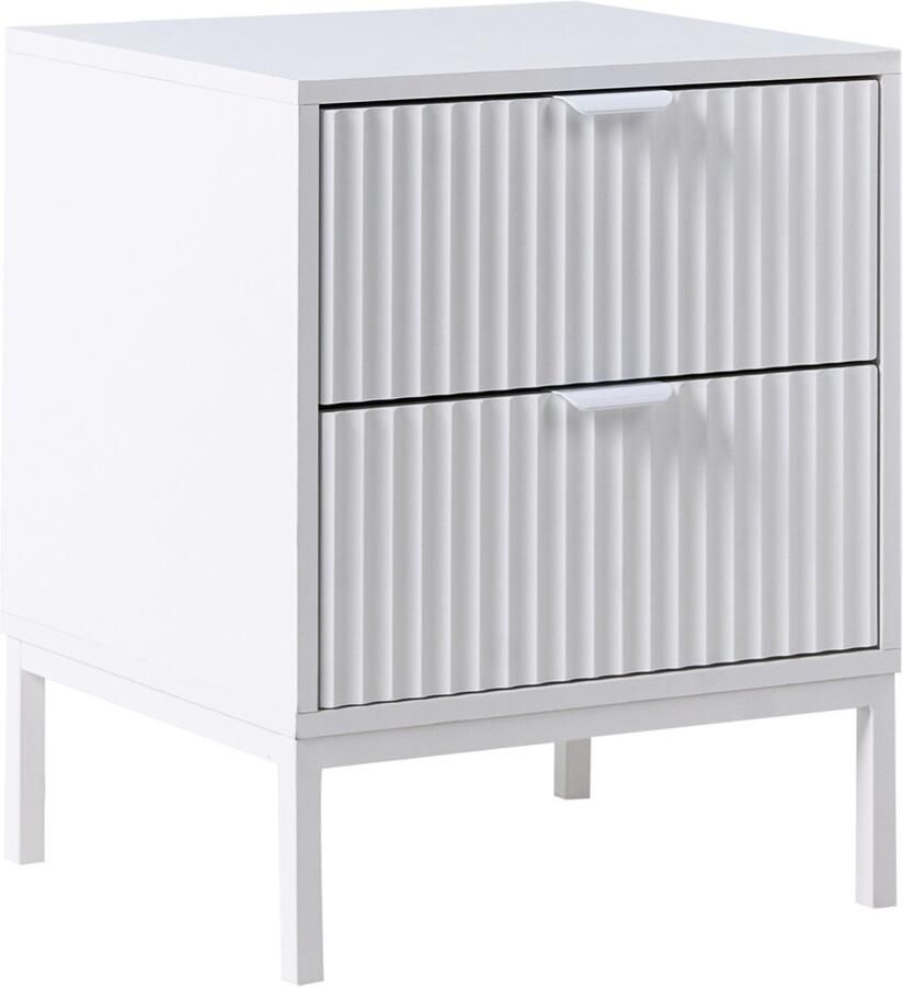 Beliani ADELAIDE Nachtkastje Wit MDF