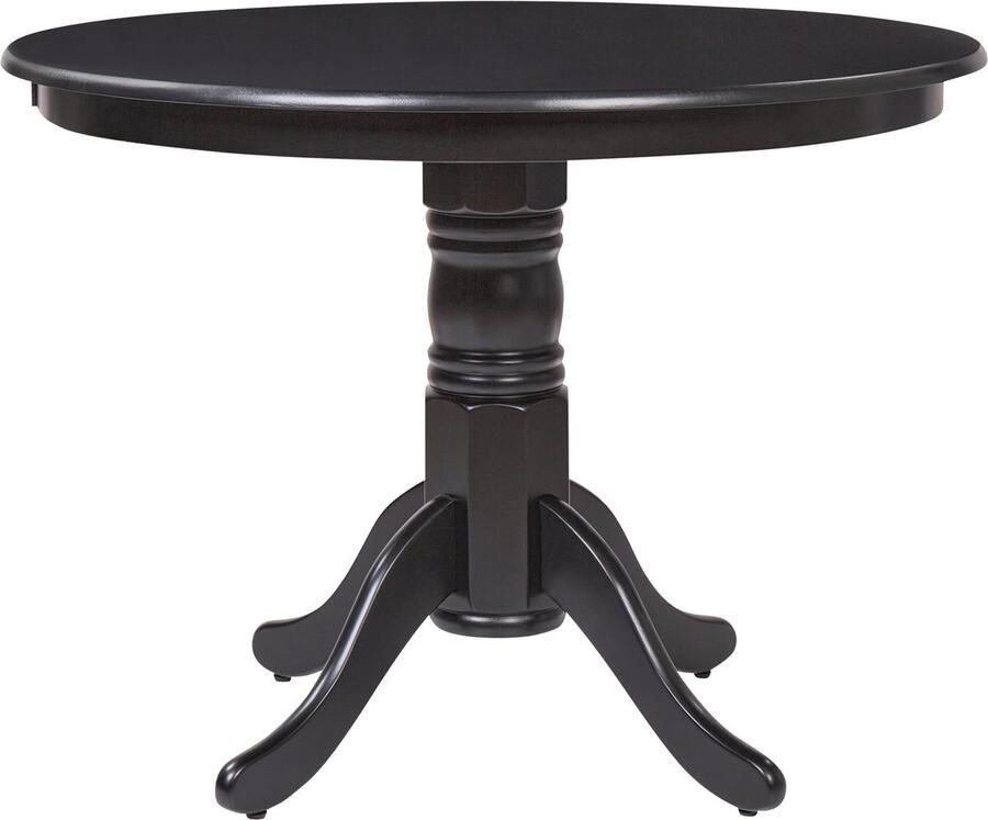 Beliani AKRON Ronde eettafel Zwart 100 cm MDF