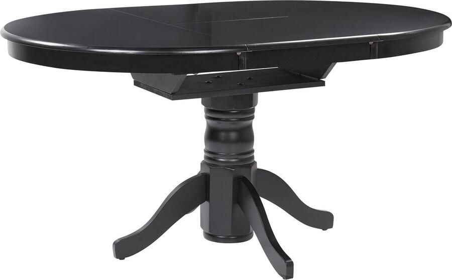 Beliani AKRON Uitschuifbare eettafel Zwart 106 150 x 106 cm MDF