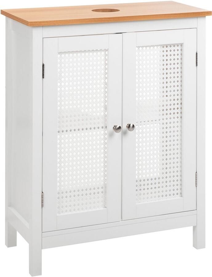 Beliani ALAMOS Wastafelkast Wit 60 x 75 cm MDF