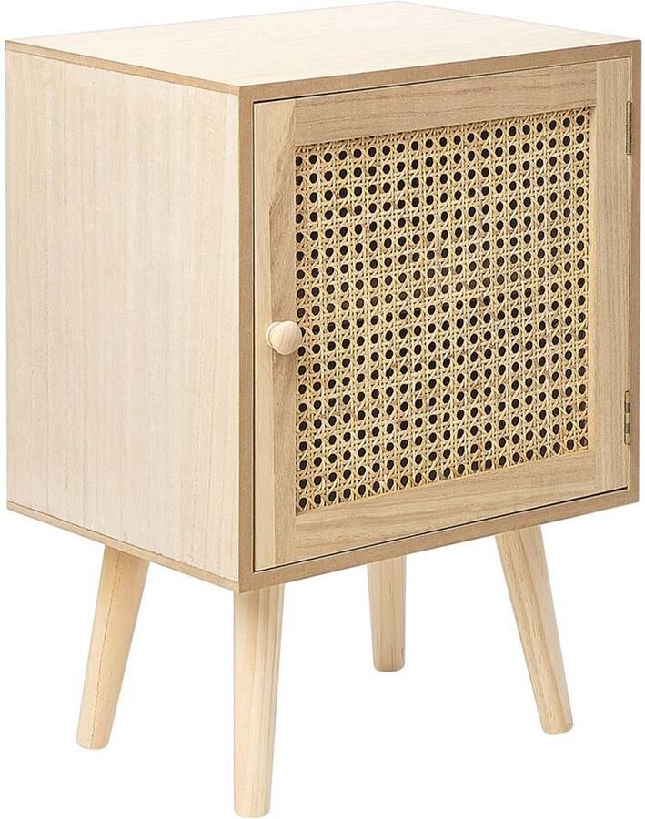 Beliani ALMO Nachtkastje Lichte houtkleur MDF