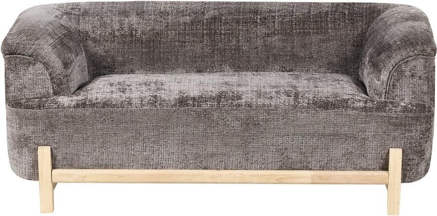 Beliani ALNOR Tweezitsbank Bruin Chenille