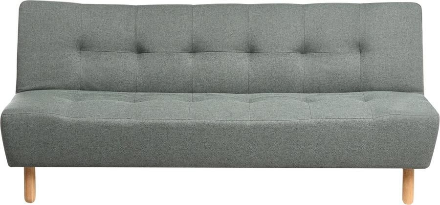 Beliani ALSTEN Slaapbank 3-zits Groen Stof