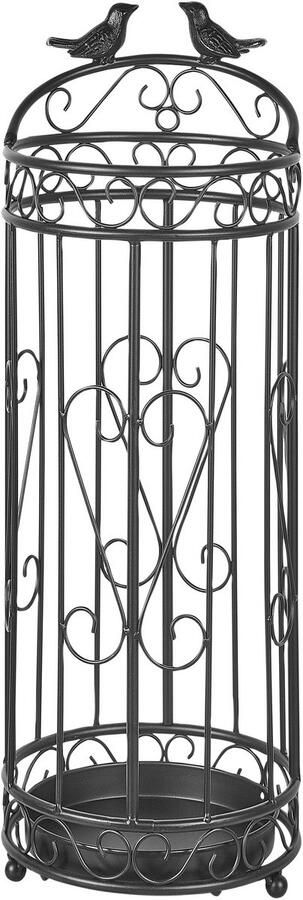 Beliani AMBOISE Paraplubak Zwart Metaal