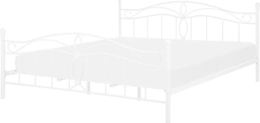 Beliani ANTLIA Tweepersoonsbed Wit 180 x 200 cm Metaal - Foto 2
