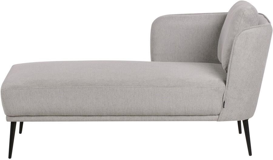Beliani ARTHEZE Chaise longue Grijs Rechtszijdig Polyester
