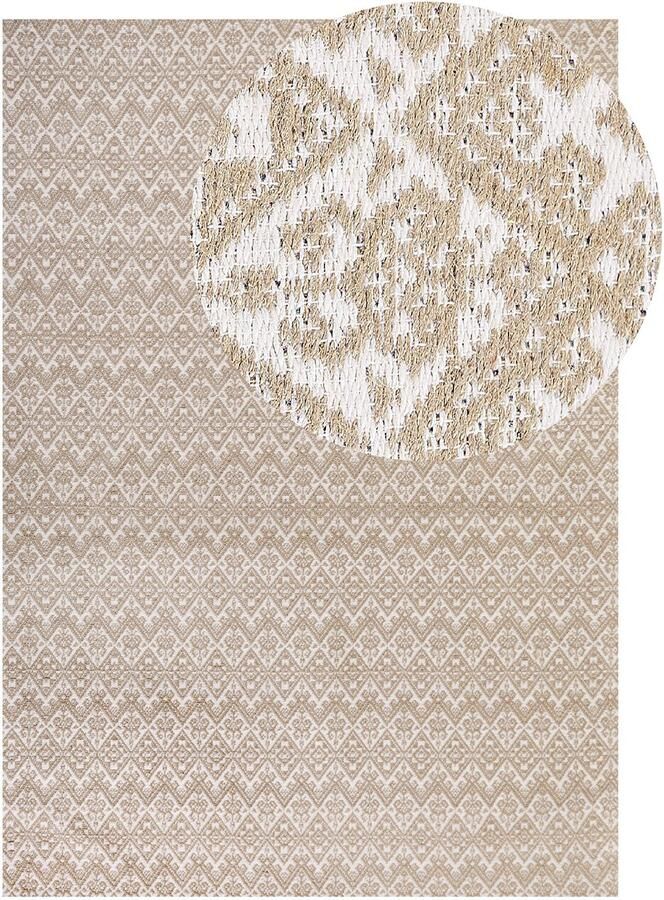 Beliani ATIMA Jute vloerkleed Beige 160 x 230 cm Jute