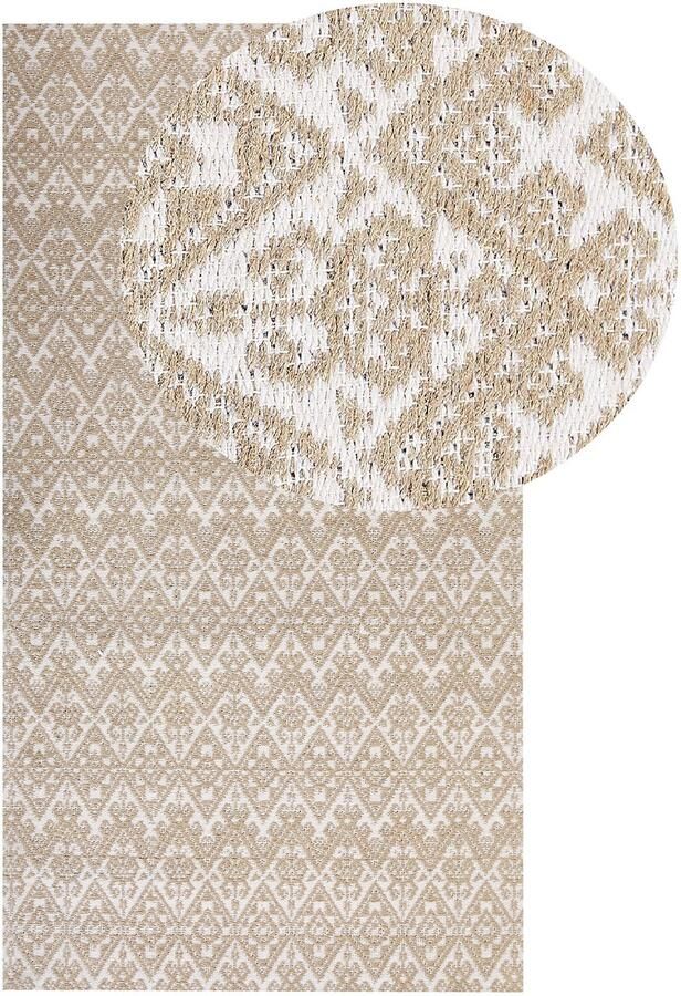 Beliani ATIMA Jute vloerkleed Beige 80 x 150 cm Jute