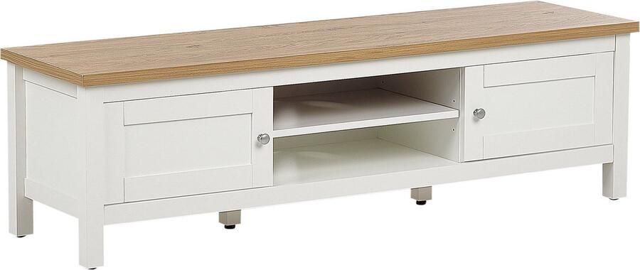 Beliani ATOCA TV-kast-Lichte houtkleur-MDF