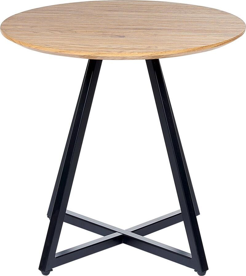 Beliani ATOKA Bijzettafel Lichte houtkleur MDF