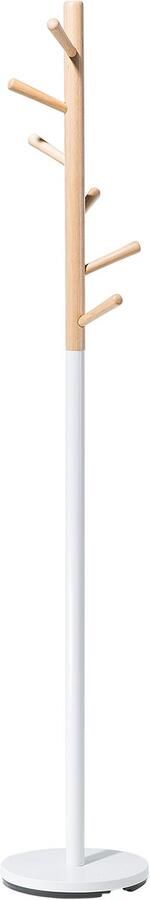Beliani AUBUM Kapstok Wit Dennenhout - Foto 2