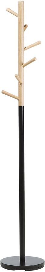 Beliani AUBUM Kapstok Zwart Dennenhout - Foto 1