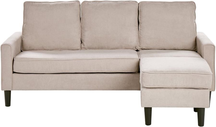 Beliani AVESTA Driezitsbank Beige Universeel Polyester