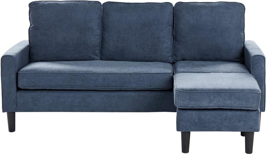 Beliani AVESTA Driezitsbank Marineblauw Universeel Polyester - Foto 2