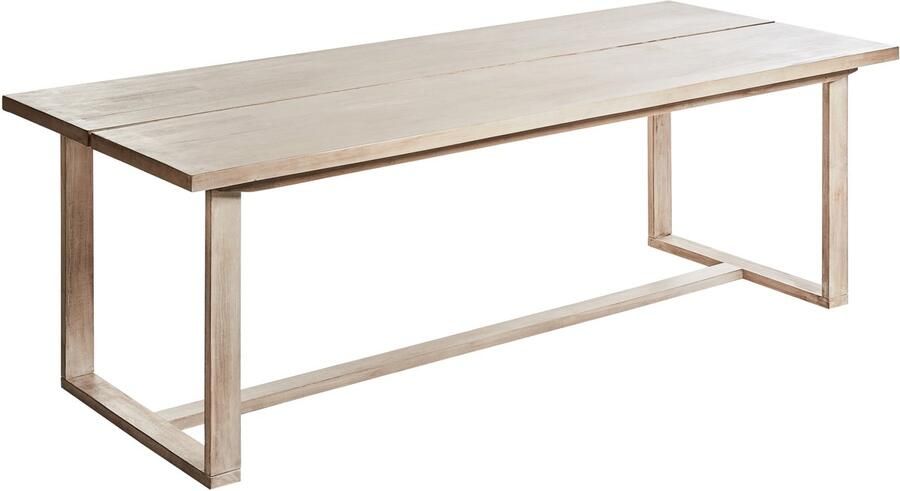 Beliani AZZANELLO Tuintafel Lichtbruin 230 x 100 cm Acaciahout