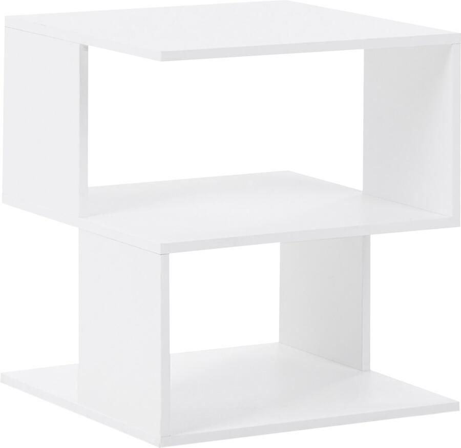 Beliani BAEUVAL Nachtkastje Wit Vezelplaat