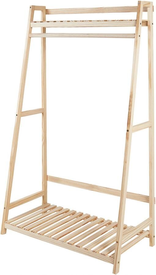 Beliani BAKER Kapstok Lichtbruin Bamboehout