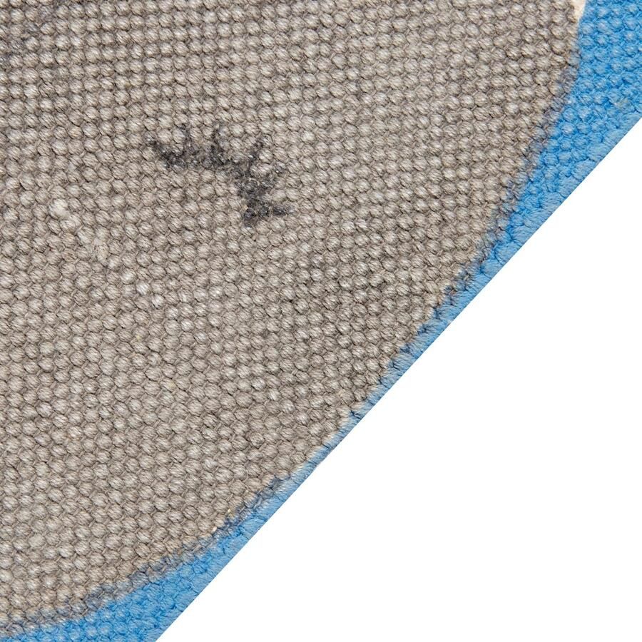 Beliani Vloerkleed walvis katoen blauw 80 x 150 cm BALABANG