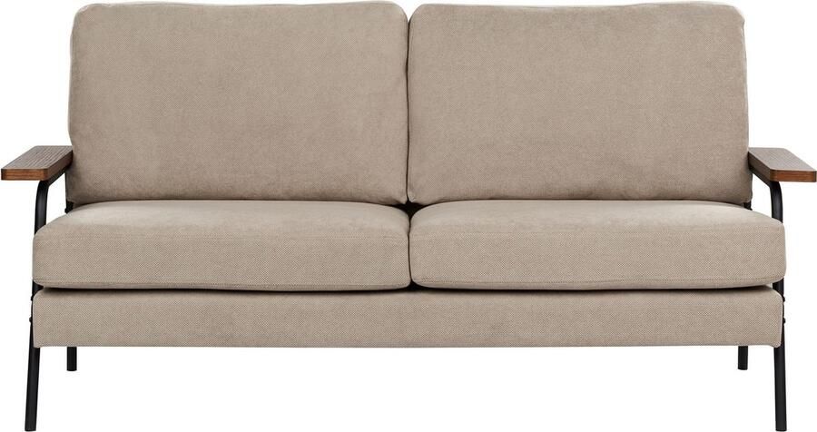 Beliani AKRANES Driezitsbank-Beige-Polyester