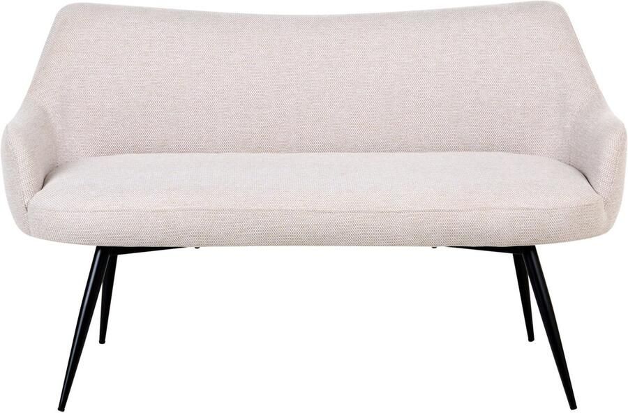 Beliani ARENDAL Eetkamerbank Beige Polyester