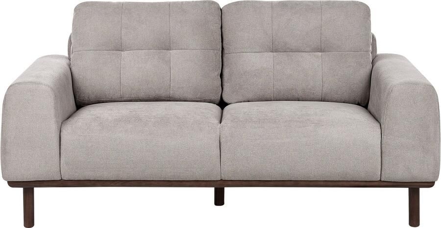 Beliani Bank LAURILA Stof Lichtgrijs 2-zitter