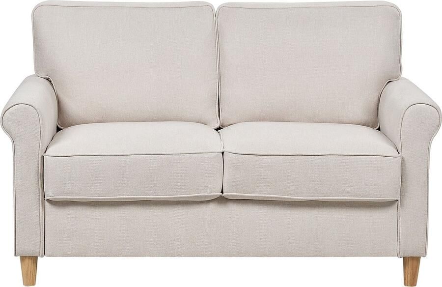 Beliani RONNEBY Tweezitsbank Lichtbeige Polyester