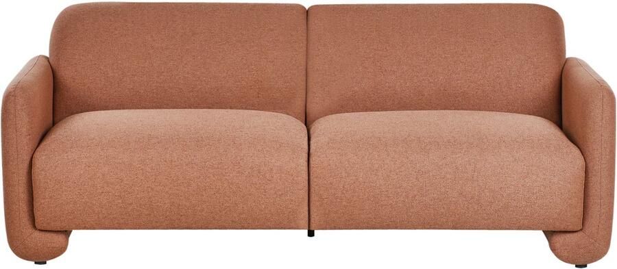 Beliani SALAND Driezitsbank Goudbruin Polyester