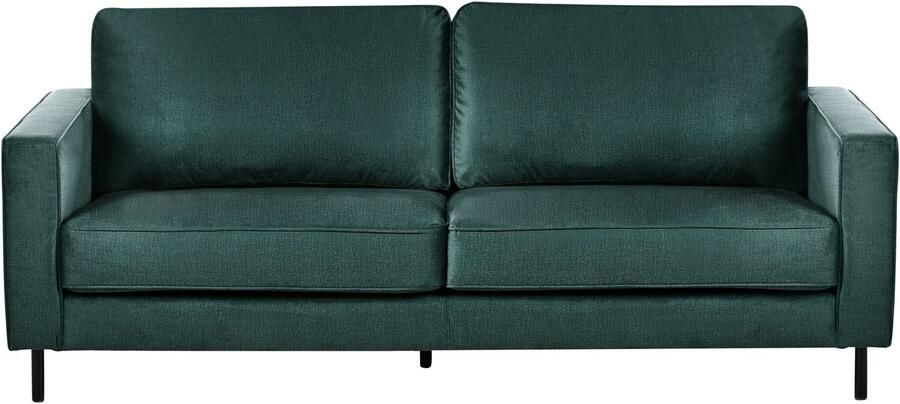 Beliani Bank SAVALEN Fluweel Donkergroen 3-zitter