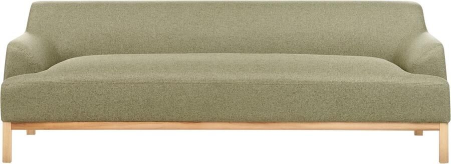 Beliani SOSJO Driezitsbank Olijfgroen Polyester