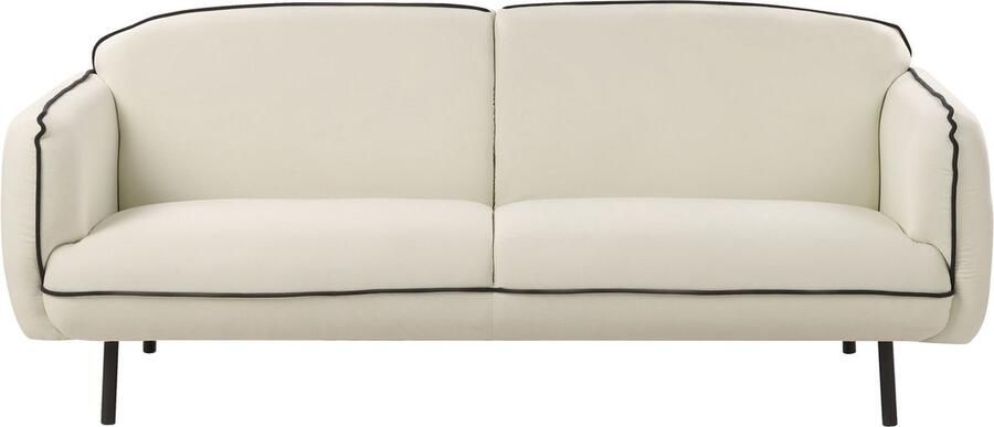 Beliani TONSBERG Driezitsbank Lichtbeige Polyester