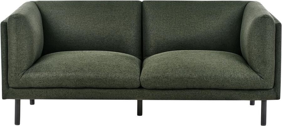 Beliani VORGOD Tweezitsbank Donkergroen Polyester