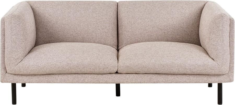 Beliani VORGOD Tweezitsbank Lichtbruin Polyester