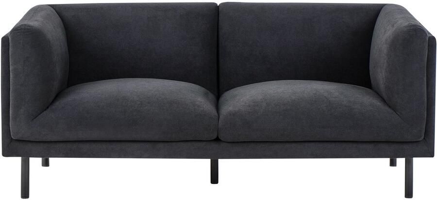 Beliani VORGOD Tweezitsbank Zwart Polyester