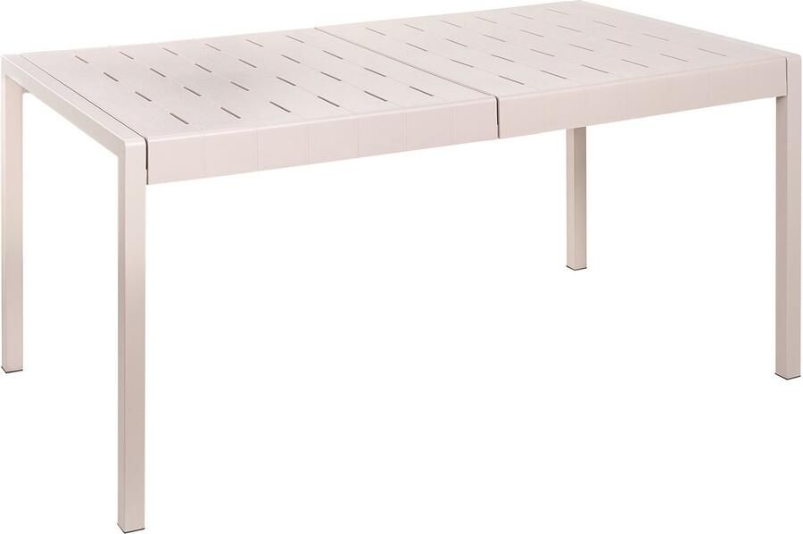 Beliani BARTICA Tuintafel Beige 154 x 84 cm Synthetisch materiaal
