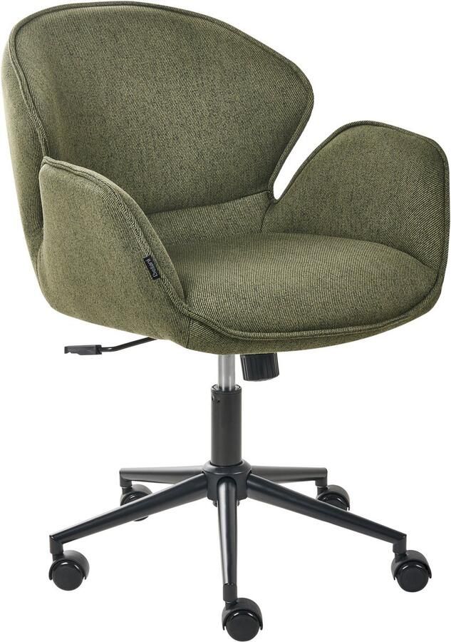 Beliani BELMAR Bureaustoel Groen Polyester