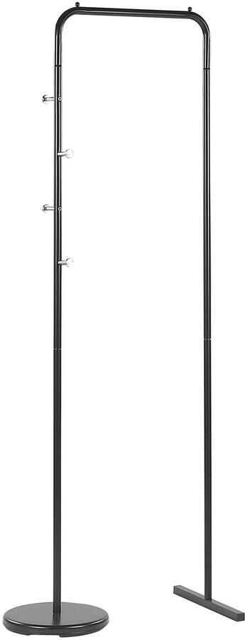 Beliani BENTON Kapstok Zwart Staal